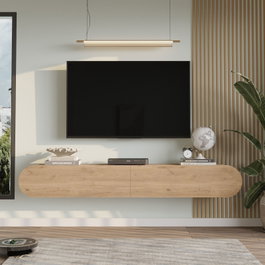 Hanah Home Soporte de TV LUM1-S en Roble